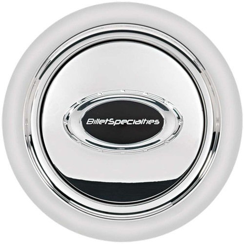 Horn Button Smooth Polished w/Black Logo