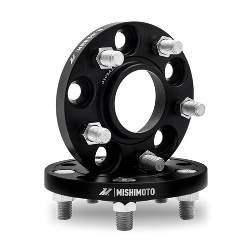 Mishimoto Wheel Spacers - 5x114.3 - 60.1 - 25 - M12 - Black - MMWS-005-250BK Photo - Primary