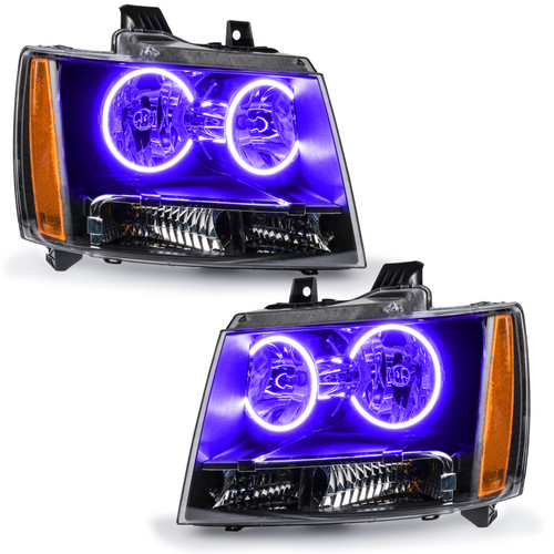 Oracle Lighting 07-14 Chevrolet Suburban Pre-Assembled LED Halo Headlights -UV/Purple - 7008-007 Photo - Primary