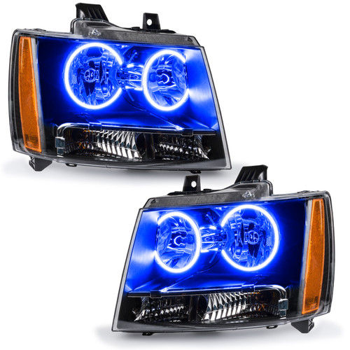 Oracle Lighting 07-14 Chevrolet Tahoe Pre-Assembled LED Halo Headlights -Blue - 7010-002 Photo - Primary