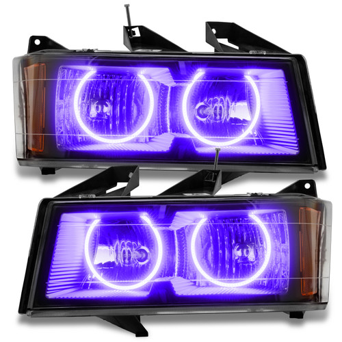 Oracle Lighting 04-12 Chevrolet Colorado Pre-Assembled LED Halo Headlights -UV/Purple - 8902-007 Photo - out of package