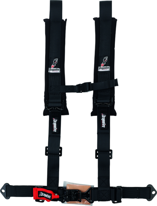 DragonFire Racing Harness- H-Style- 4-Point- 2in Youth- Black - 520872 Photo - Primary