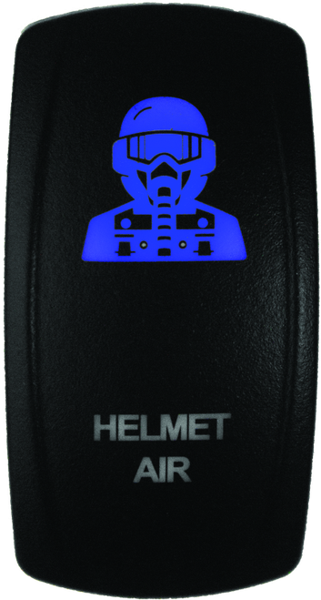 DragonFire Racing Lighted Switch Hel Air On/Off Blue - 522616 Photo - Primary