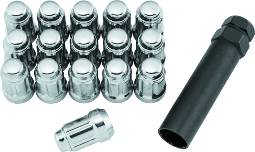 QuadBoss Spline Lug Nuts 12x1.25 - Silver - 608816 Photo - Primary