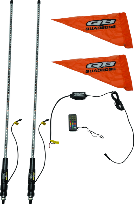 QuadBoss Qb 4Ft Clear Dual Whip Bt - 609665 Photo - Primary