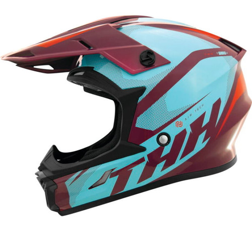 THH Helmets T710XR Airtech Burgundy/Blue Youth - Medium - 647847 Photo - Primary