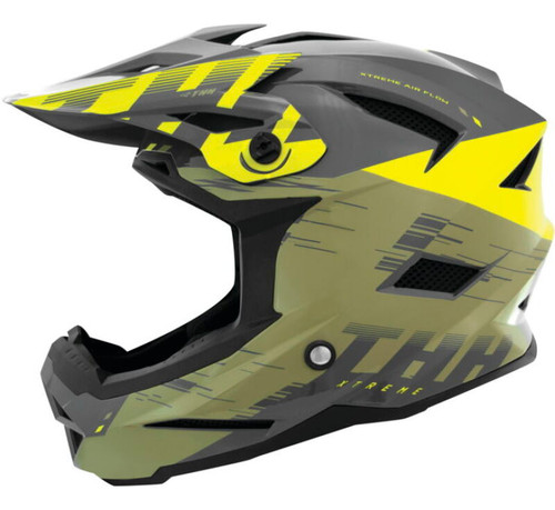 THH Helmets T-42 BMX Xtreme  Khaki/Yellow - Small - 647931 Photo - Primary