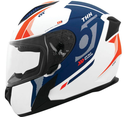 THH Helmets T810S Hayate White/Navy - XL - 648021 Photo - Primary