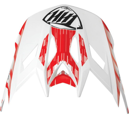 THH Helmets T-42 Bmx Xtreme Visor Mtwhtred - 648106 Photo - Primary