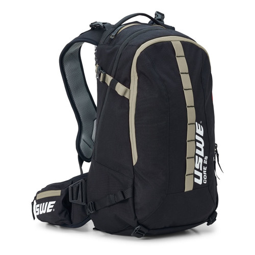 USWE Core Dirt Biking Daypack 25L - Black/Mudgreen - 2253337 User 1