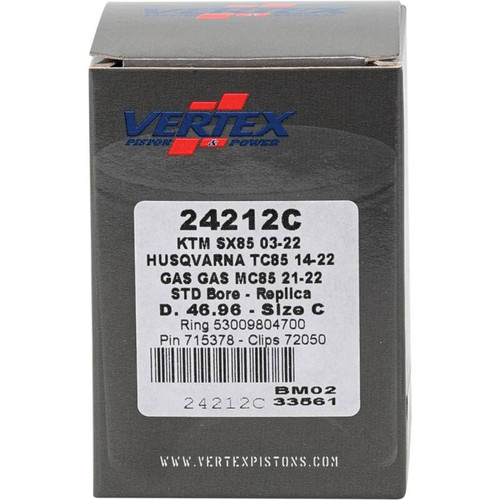 Vertex Pistons Cast Piston Kit 85Sx - 24212C Photo - Primary