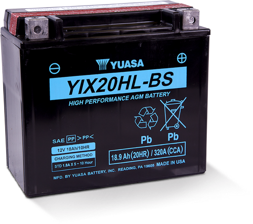 Yuasa YTX20HL-BS High Performance AGM Battery (Bottle Supplied) - YUAM620BHX User 1