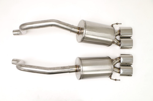 B&B Exhaust Chevy C6 Corvette PRT Axle Back Exhaust System – Inc Grand Sport (Oval Tips) #FCOR-0520