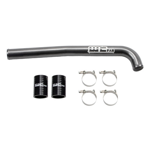 Wehrli 19-23 Chevrolet 6.7L Cummins High Output Upper Coolant Pipe - WCFab Grey - WCF100251-GRY User 1