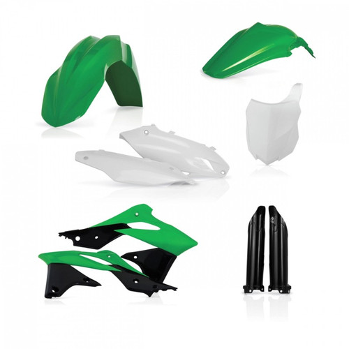 Acerbis 13-16 Kawasaki KX250F Full Plastic Kit - Green/White/Black Original 16 - 2314185135 Photo - Primary