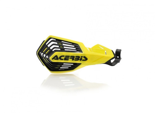 Acerbis 09-23 Yamaha/ 15-20 Kawasaki/ 16-23 Suzuki/ 21-23 Fantic K-Future Handguard - Yellow/White - 2895631017 Photo - Primary