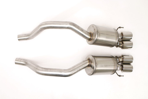 B&B Exhaust Chevy C6 Corvette Z06 ZR1 Fusion Gen. 3 Axle Back Exhaust System (Round Tips) #FCOR-0566