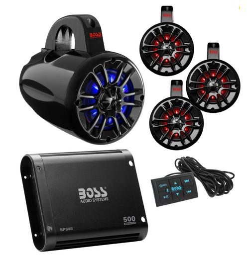 BOSS Audio Systems UTV Marine Stereo Package - UNI4RGB User 1