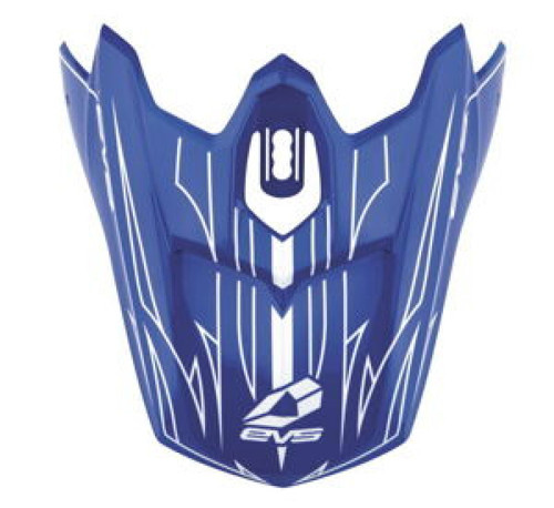 EVS T3 Pinner Visor - Blue/White - H16T3P-VSBUW User 1