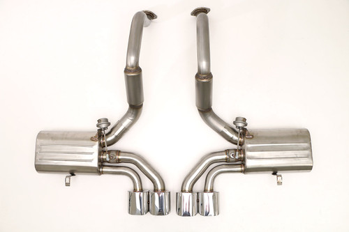 B&B Exhaust Chevy C5 Corvette Fusion Axle Back Exhaust System (Oval Tips) #FCOR-0155