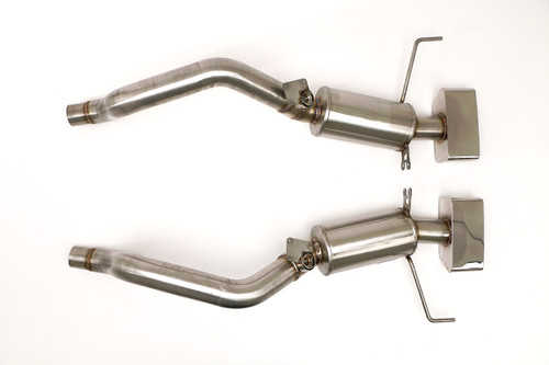 B&B Exhaust Chevy C7 Corvette Bullet-PRT Axle Back Exhaust System (Speedway Tips) #FCOR-0617
