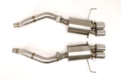 B&B Exhaust Chevy C7 Corvette Fusion Gen. 3 Axle Back Exhaust System (Round Tips) #FCOR-0665