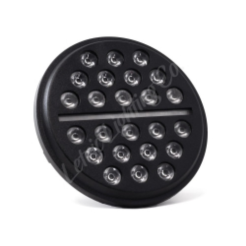 Letric Lighting 7? LED Black Buck-Shot Style multi-mini Headlight - LLC-LHC-7B Photo - Primary