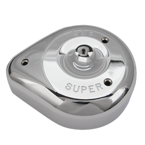 S&S Cycle Teardrop Chrome Air Cleaner Cover For S&S Super E/G Carbs - 17-0378 User 1