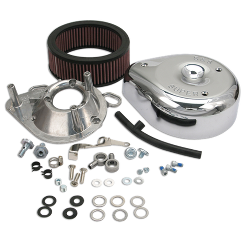 S&S Cycle 99-06 BT Teardrop Air Cleaner Kit for Super E/G Carb - 17-0403 User 1