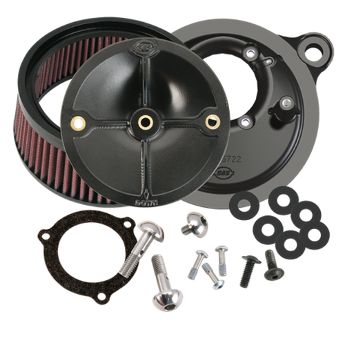 S&S Cycle 2008+ BT w/ S&S 66mm Throttle Body Stealth Air Cleaner Kit w/o Cover - 170-0165 User 1