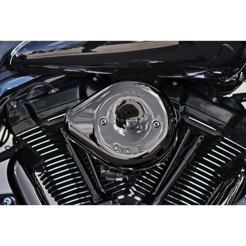 S&S Cycle Lava Stealth Teardrop Air Cleaner Cover - Chrome - 170-0779 Photo - Primary