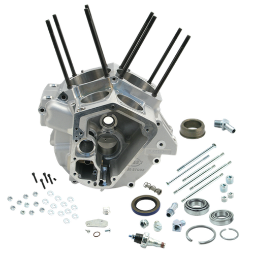 S&S Cycle 84-91 BT w/ 3-5/8in Bore Super Stock Alternator Style Crankcase - Natural - 31-0001 User 1