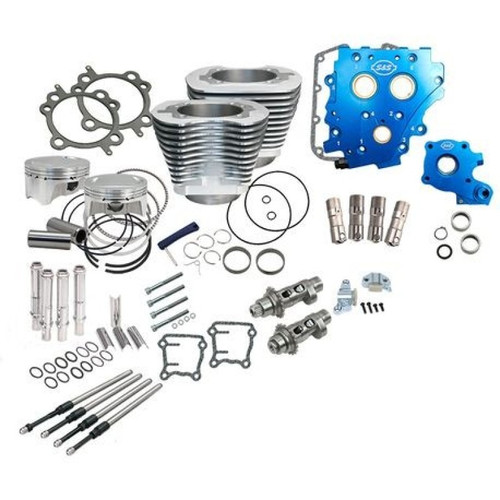 S&S Cycle Power Pack/4in Bore/585CE/Silver/2007-17 BT exc 2017 Touring/and 2014-16 Twin-Cooled - 330-0666 User 1