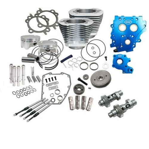 S&S Cycle Power Pack/4in Bore/585GE/Silver/2007-17 except 2017 Touring/and 2014-16 Twin-Cooled - 330-0667 Photo - Primary