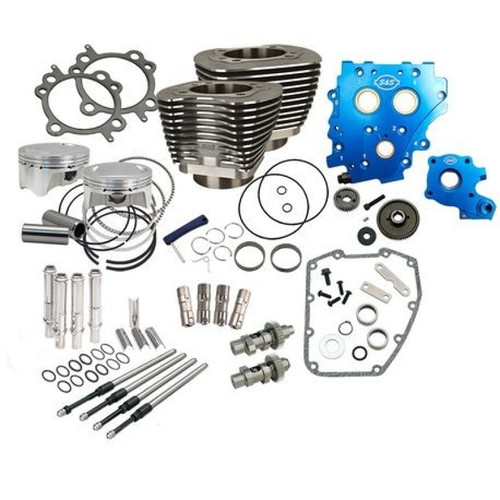 S&S Cycle Power Pack/4in Bore/585GE/WBlack/2007-17 except 2017 Touring/and 2014-16 Twin-Cooled - 330-0669 Photo - Primary