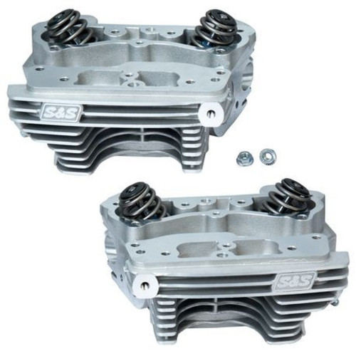 S&S Cycle 84-99 BT Super Stock Cylinder Heads - Wrinkle Natural Aluminum Finish - 90-1360 Photo - Primary