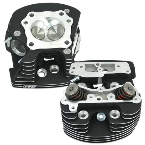 S&S Cycle 84-99 BT Super Stock Cylinder Heads - Polished Aluminum Finish - 90-1371 User 1