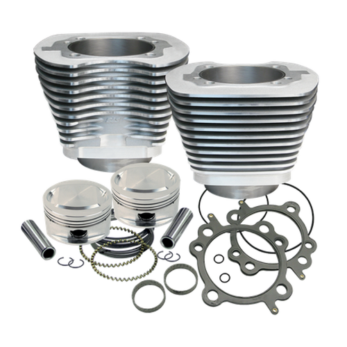 S&S Cycle 1999+ BT Replacement 3-7/8in Bore Cylinder & Piston Kit For S&S 95in Big Bore Kit - Silver - 910-0200 User 1