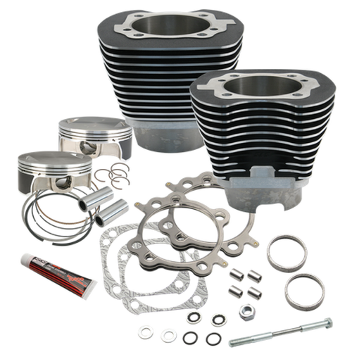 S&S Cycle 07-17 BT 117in Big Bore Cylinder Kit - Black Wrinkle - 910-0221 User 1