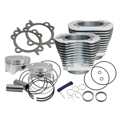 S&S Cycle 07-17 BT 107in Bolt-In Big Bore Kit - Silver - 910-0480 User 1