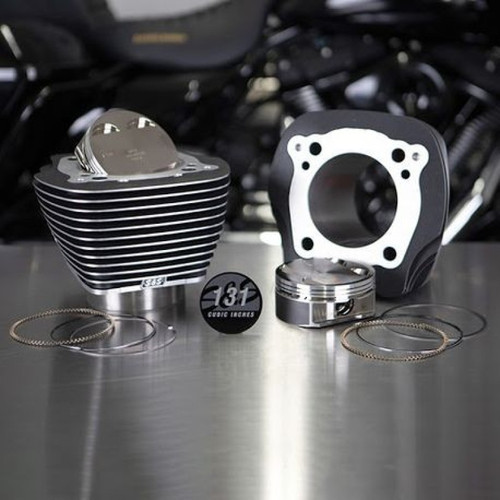 S&S Cylinder/Kit/4.250in Bore/4.840in/4-5/8in Stroke/w/S&S Logo/920-0149/WBlack w/Highlight/2017 M8 - 910-0762 Photo - Primary