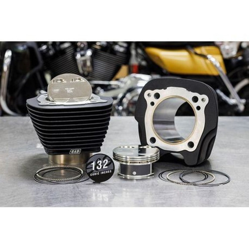 S&S Cylinder/Kit/132in/4.840in/4.320in Bore/4.500in Stroke/920-0151/WBlack no Highlight/2017 M8 - 910-0846 Photo - Primary