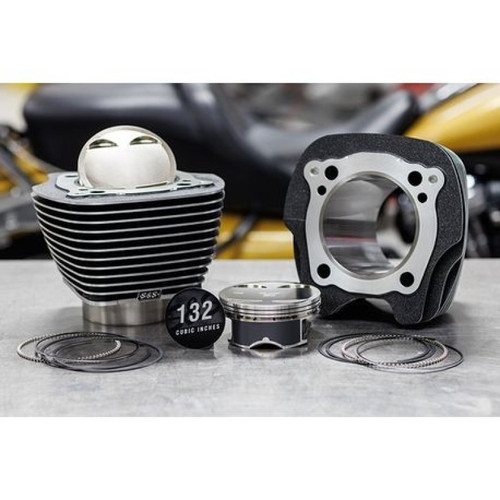 S&S Cyl/Kit/132in/4.840in/4.320in Bore/4.500in Stroke/920-0151/Black Granite w/Highlight/2017 M8 - 910-0847 Photo - Primary