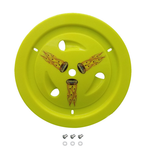 Wheel Cover Dzus-On Fluo Yellow Real Style 1007-D-FLOYE