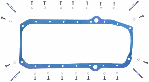 Fel-Pro Chevrolet C10 Engine Oil Pan Gasket Set PermaDryPlus rigid carrier, Oil Pan SnapUps Included - OS34510T Fel-Pro Chevrolet C10 Engine Oil Pan Gasket Set PermaDryPlus rigid carrier, Oil Pan SnapUps Included - OS34510T