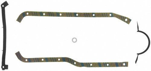 Fel-Pro 17950 Engine Oil Pan Gasket Set 18 Bolt Hole Multi Piece Gasket - 17950