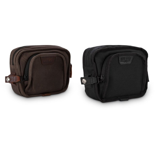 Burly Brand Handlebar Bag - Black - B15-1012B User 1