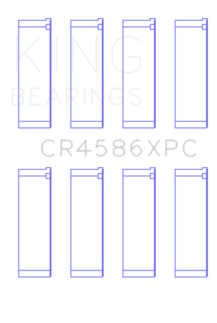 King Mitsubishi 4B11T (Size 0.5) Coated Performance Rod Bearing Set - CR4586XPC0.5 Photo - Primary