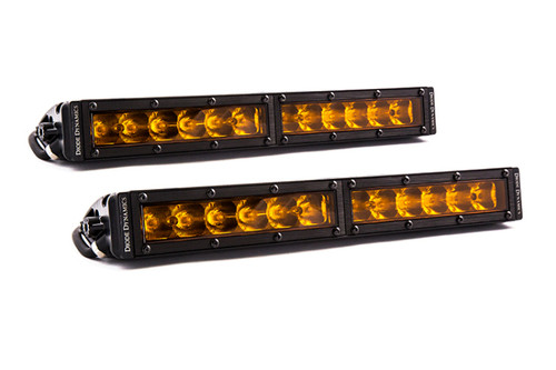 Diode Dynamics 12 In LED Light Bar Single Row Straight - Amber Driving (Pair) Stage Series - DD5037P Photo - Primary