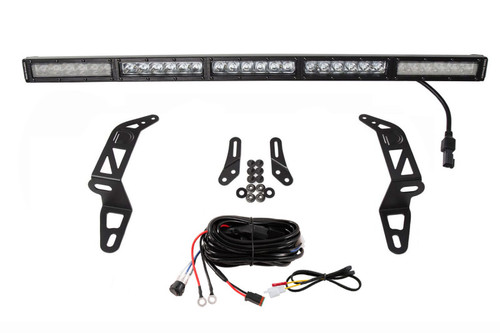 Diode Dynamics 18-21 Jeep JL Wrangler/Gladiator SS30 Bumper Bracket Kit - White Combo (Single) - DD6079 Photo - Primary